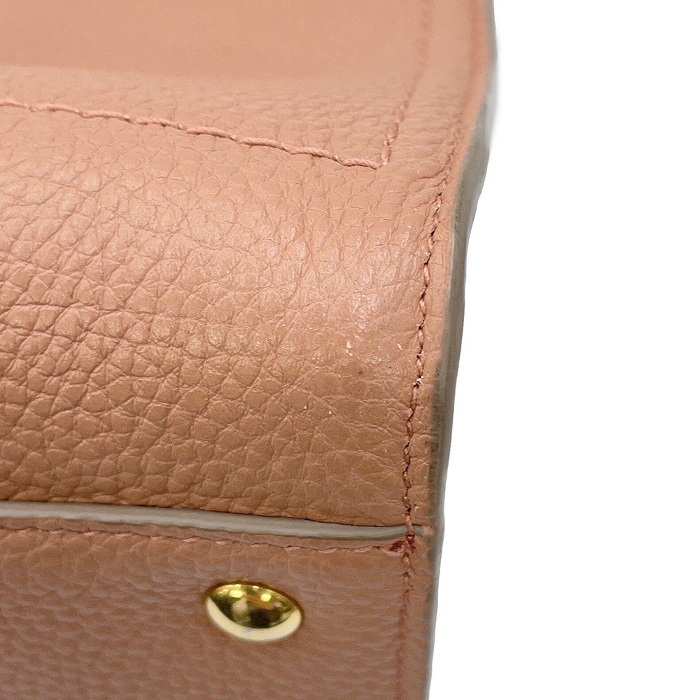 Ferragamo Amy Gancini Tote Bag Pink/Gold21F216 Leather