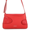 Ferragamo Cut-out Shoulder Bag Red214956 Leather