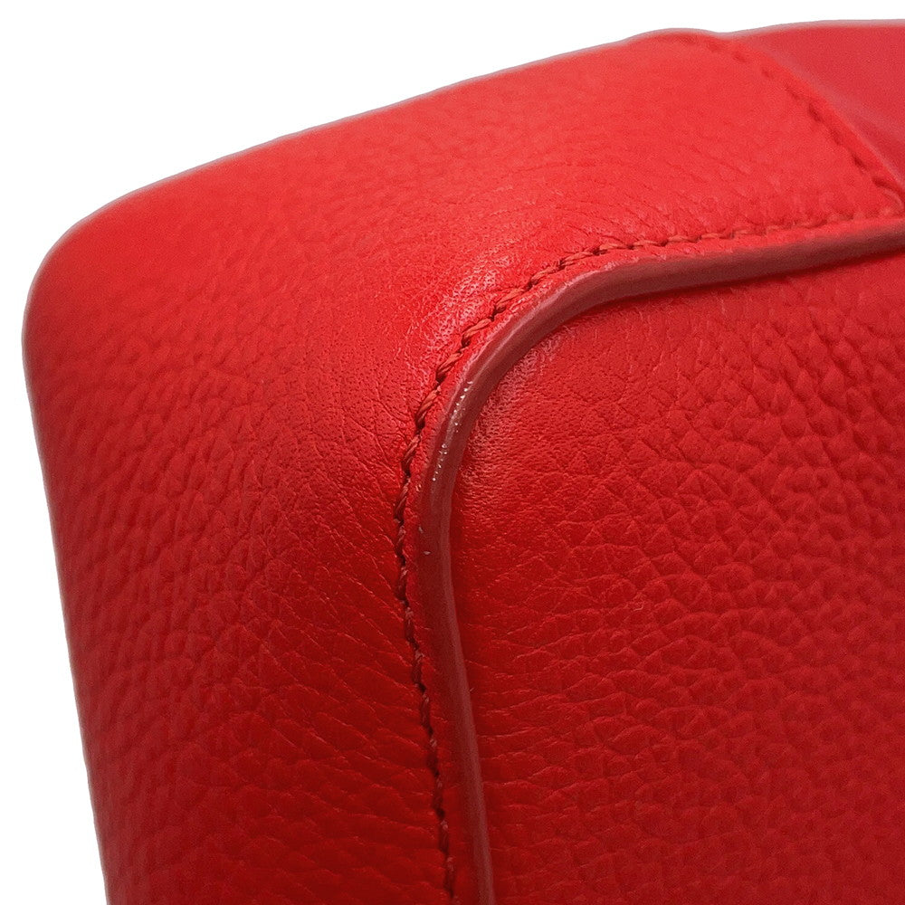 Ferragamo Cut-out Shoulder Bag Red214956 Leather