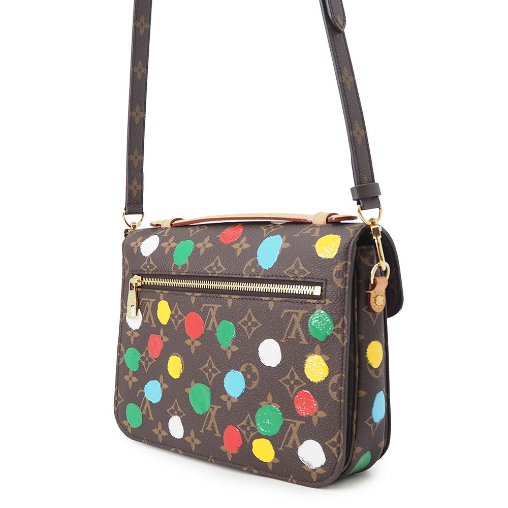 LOUIS VUITTON LVxYK Pochette Metis Brown/MulticolorM46384 Monogram Painted Dot Size MM