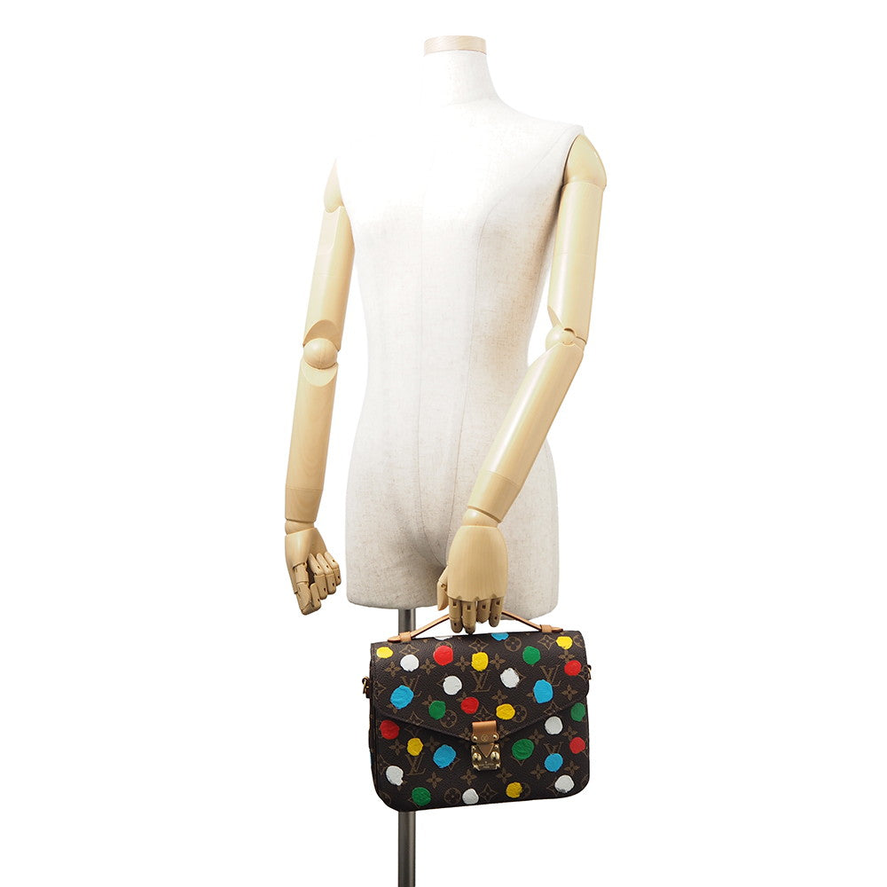 LOUIS VUITTON LVxYK Pochette Metis Brown/MulticolorM46384 Monogram Painted Dot Size MM