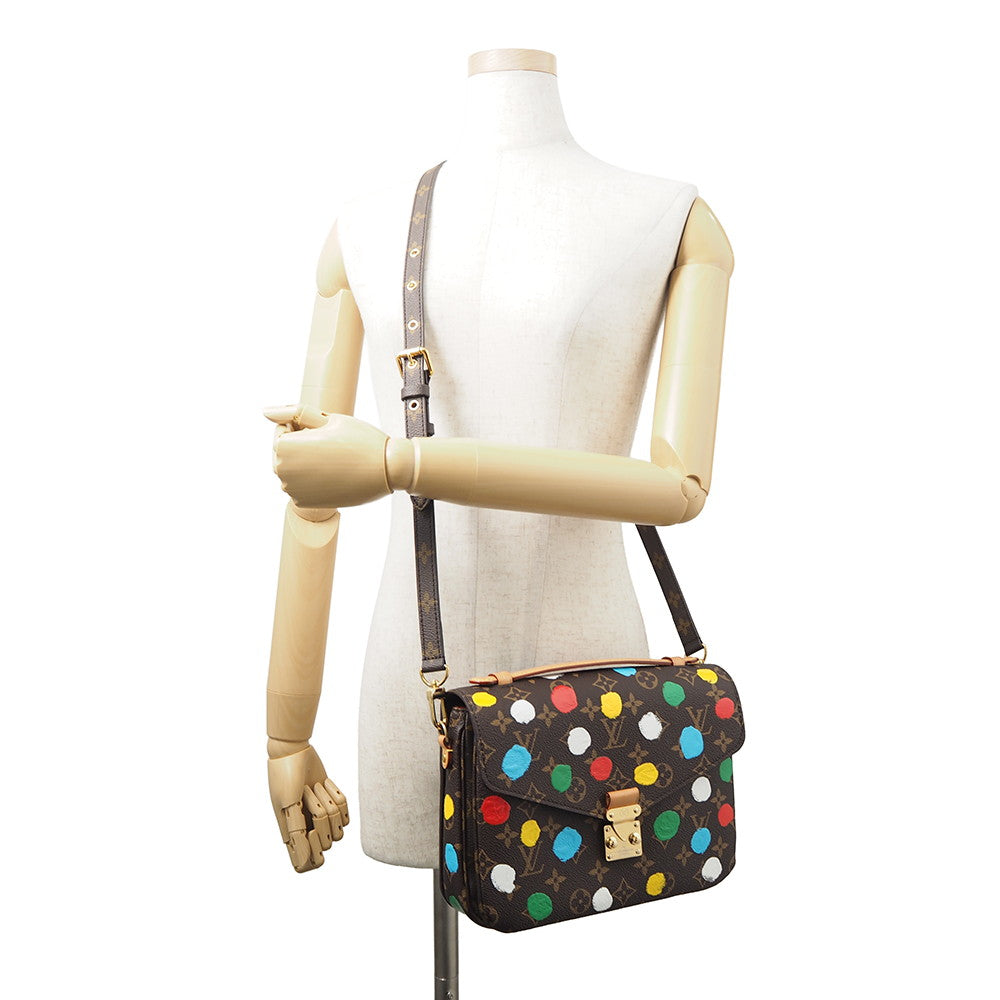 LOUIS VUITTON LVxYK Pochette Metis Brown/MulticolorM46384 Monogram Painted Dot Size MM