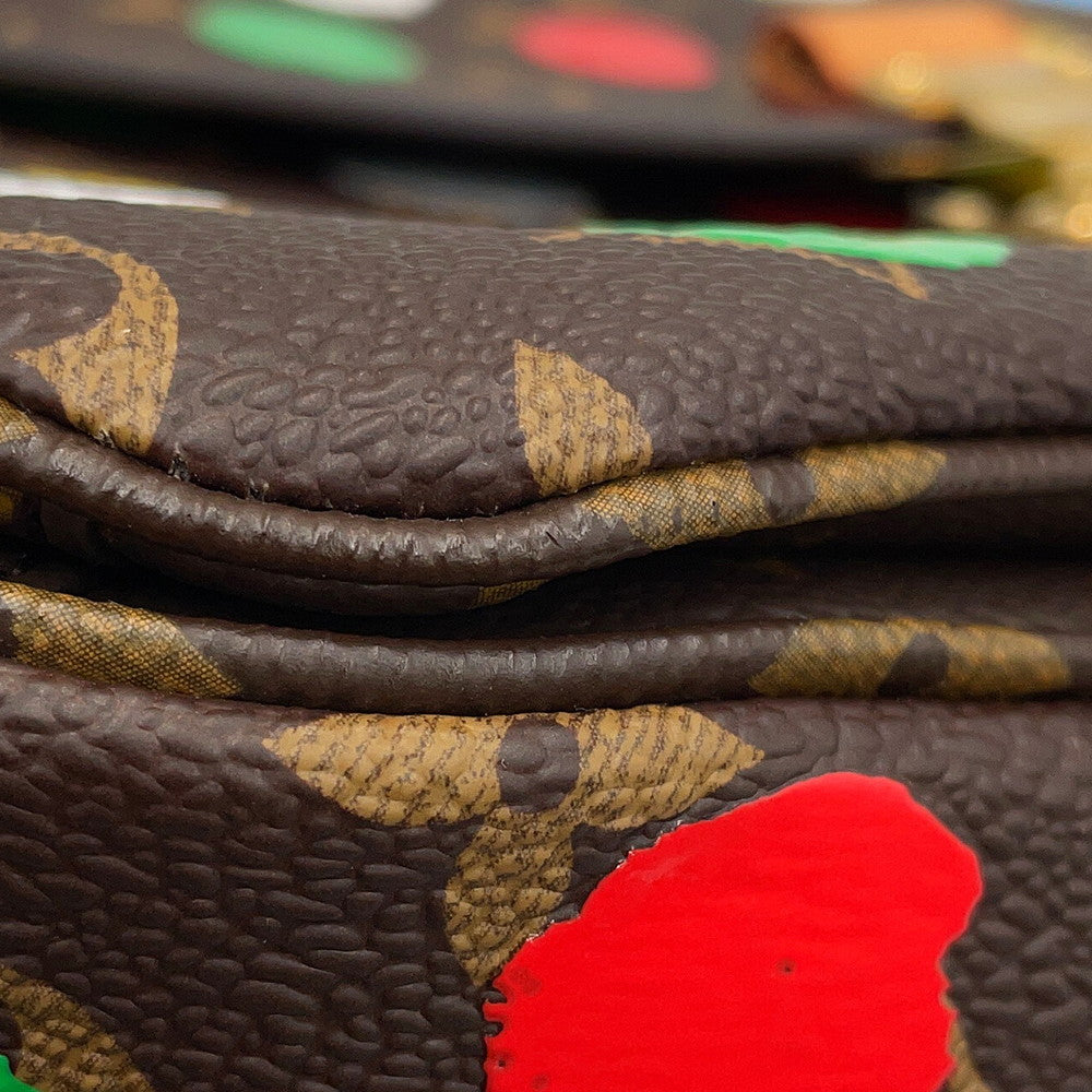 LOUIS VUITTON LVxYK Pochette Metis Brown/MulticolorM46384 Monogram Painted Dot Size MM