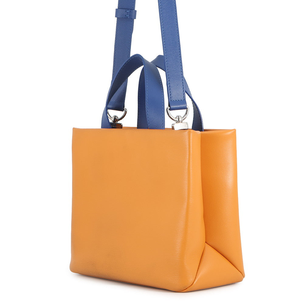LOUIS VUITTON Shopper Tote SaffronM15237 Leather Size MINI