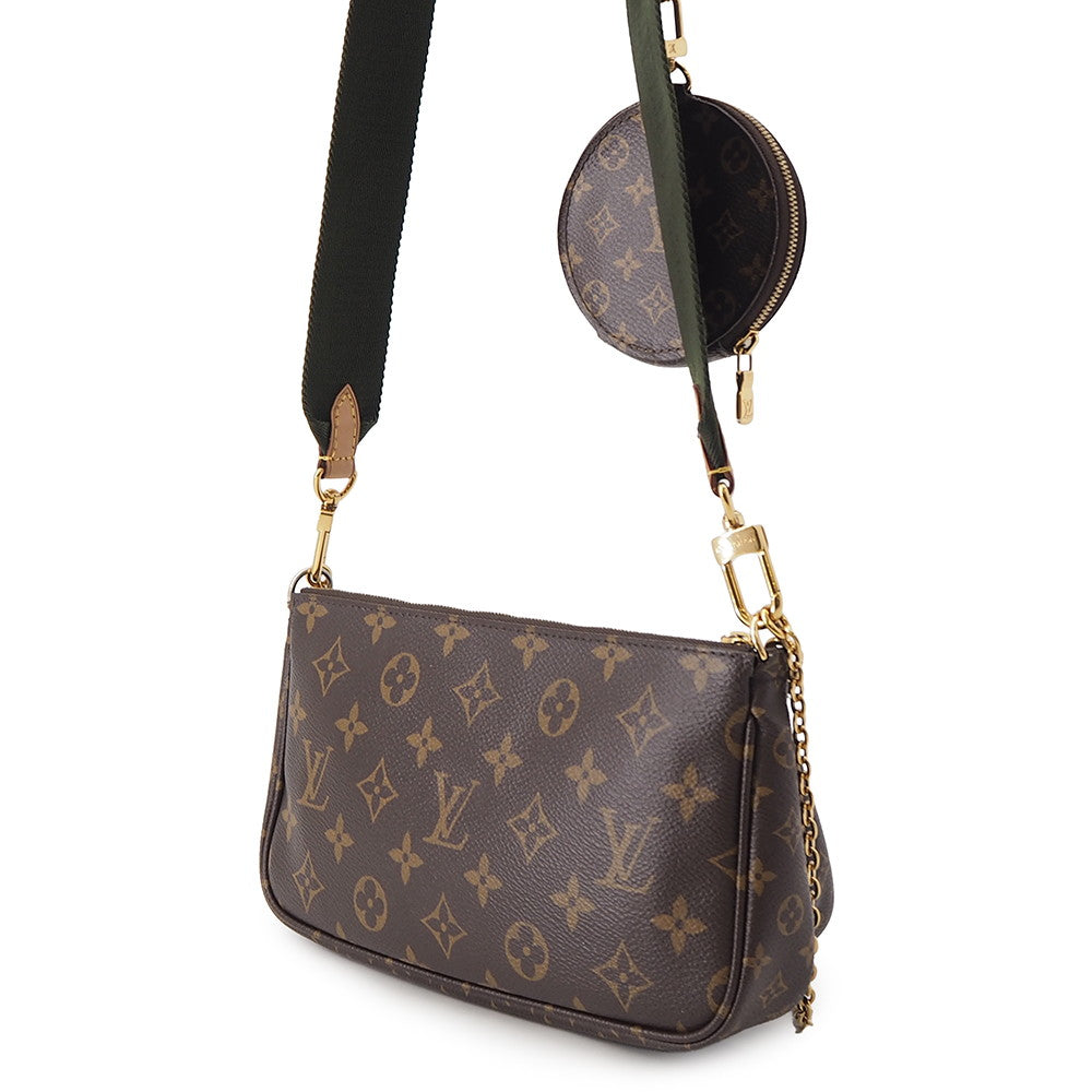 LOUIS VUITTON Multi Pochette Accessoires KhakiM44813 Monogram
