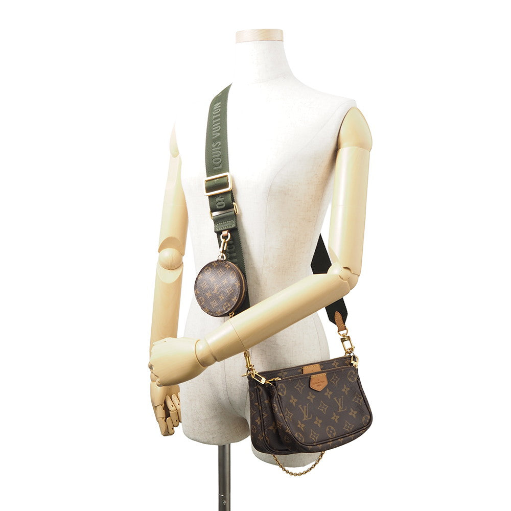 LOUIS VUITTON Multi Pochette Accessoires KhakiM44813 Monogram