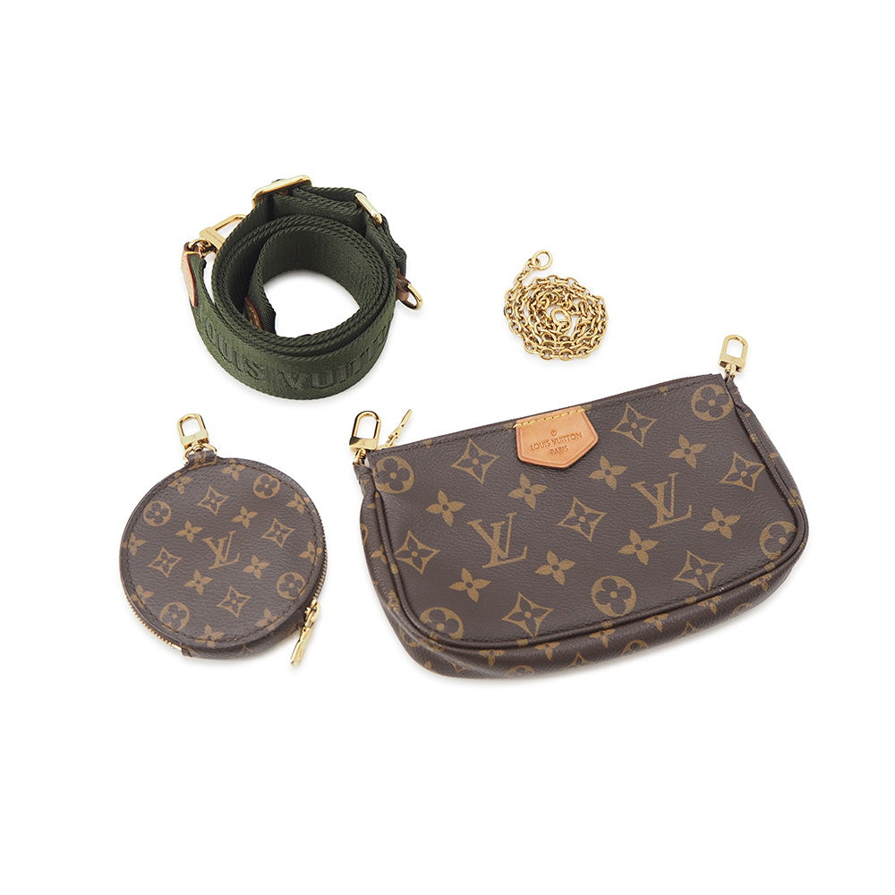LOUIS VUITTON Multi Pochette Accessoires KhakiM44813 Monogram