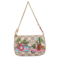 LOUIS VUITTON Pochette Accessoires PinkN60487 Damier Azur Vivienne