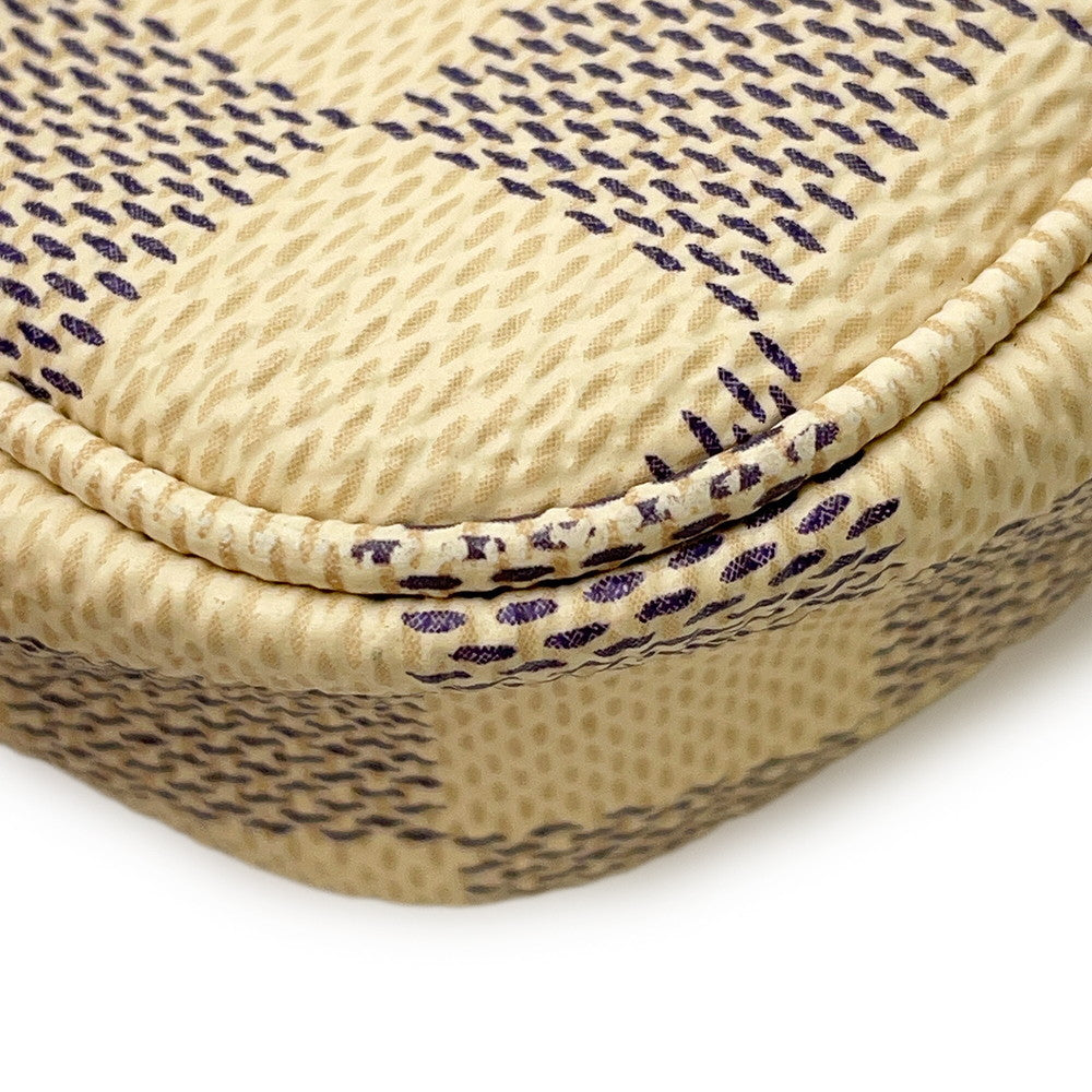 LOUIS VUITTON Pochette Accessoires PinkN60487 Damier Azur Vivienne