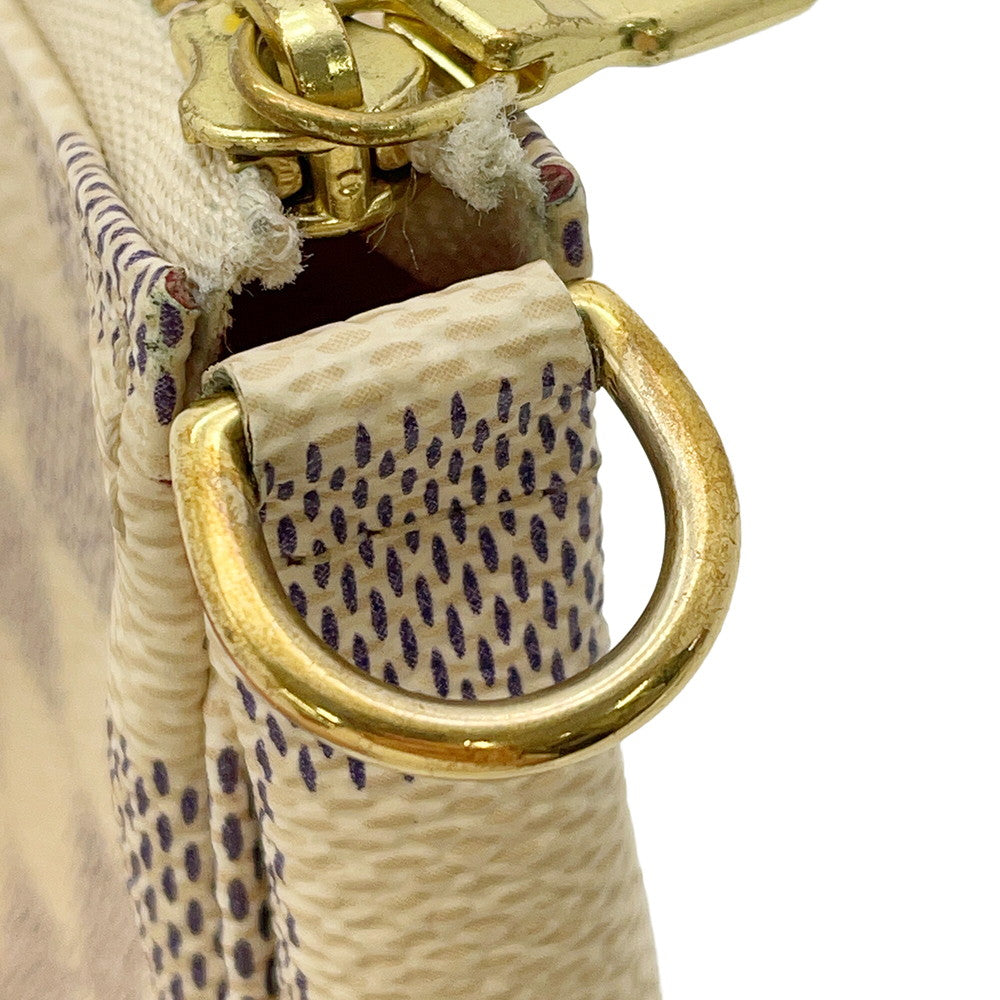 LOUIS VUITTON Pochette Accessoires PinkN60487 Damier Azur Vivienne