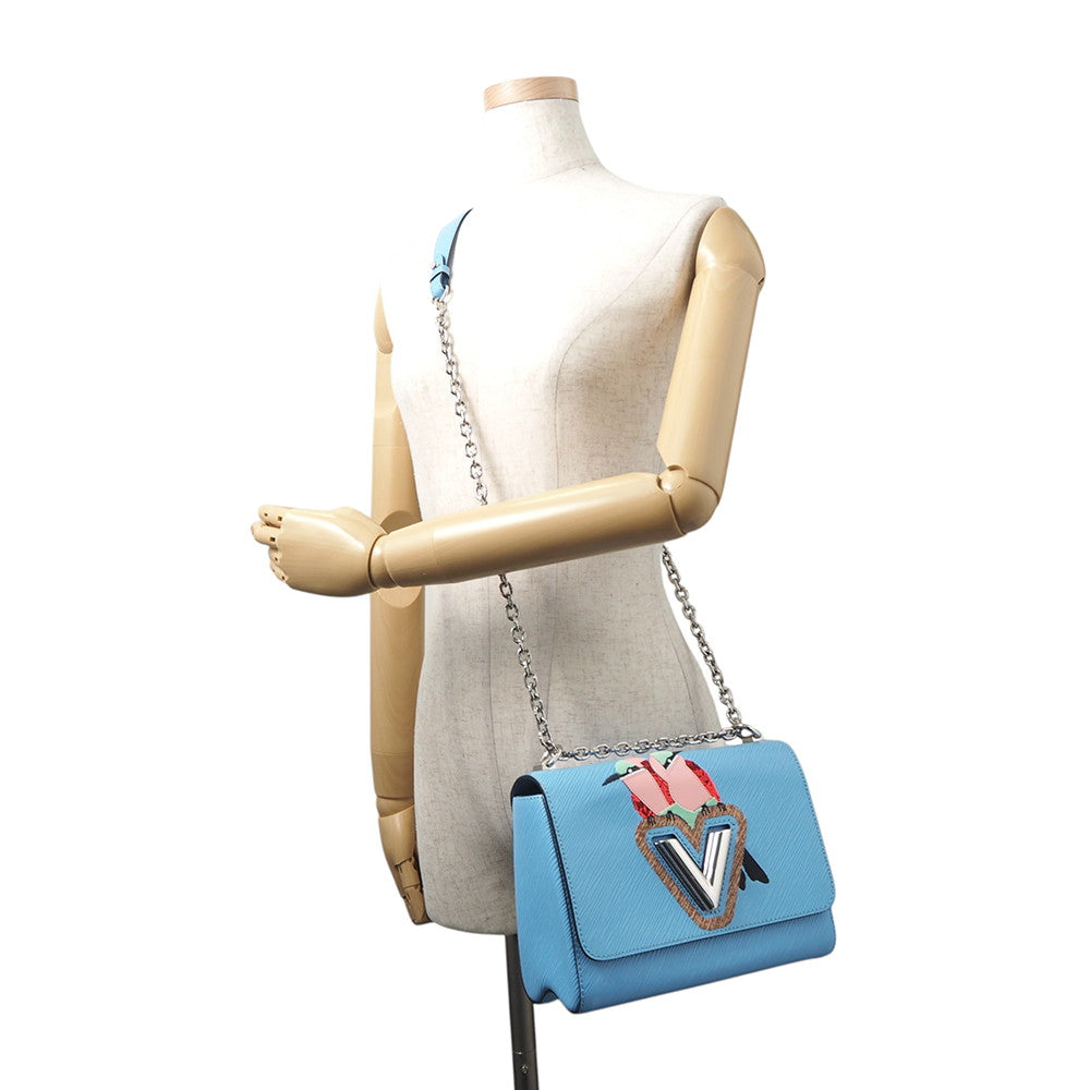LOUIS VUITTON Twist Light Blue/MulticolorM41866 Epi Leather Size MM
