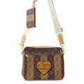 LOUIS VUITTON Trio Messenger BrownM45965 Monogram Stripe LV Squared