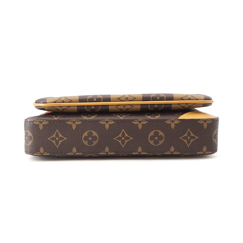 LOUIS VUITTON Trio Messenger BrownM45965 Monogram Stripe LV Squared