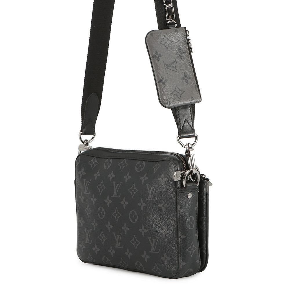 LOUIS VUITTON Trio Messenger NoirM69443 Monogram Eclipse Monogram Eclipse Reverse