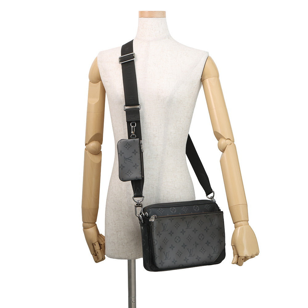 LOUIS VUITTON Trio Messenger NoirM69443 Monogram Eclipse Monogram Eclipse Reverse