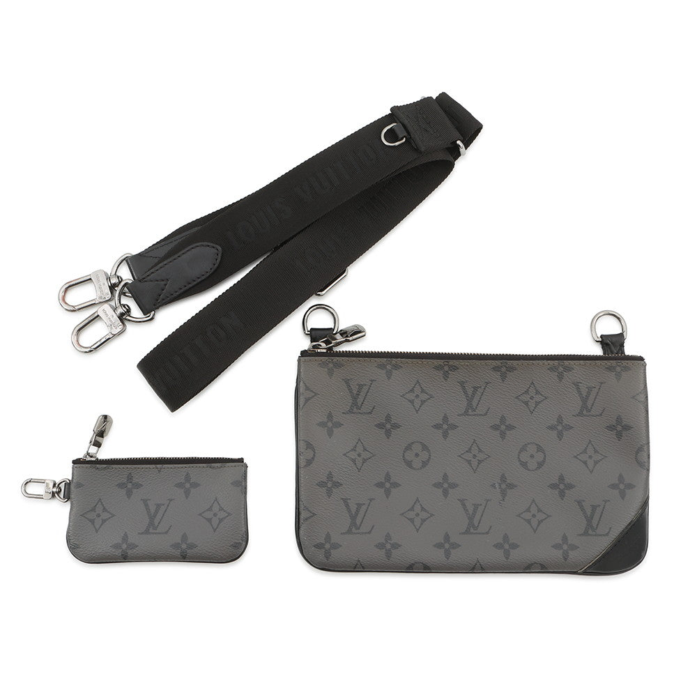 LOUIS VUITTON Trio Messenger NoirM69443 Monogram Eclipse Monogram Eclipse Reverse