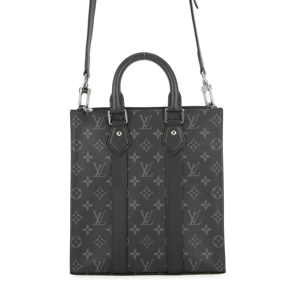 LOUIS VUITTON Sac Plat NoirM46098 Monogram Eclipse