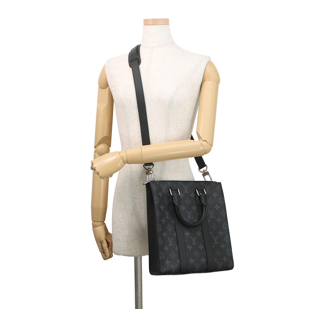 LOUIS VUITTON Sac Plat NoirM46098 Monogram Eclipse