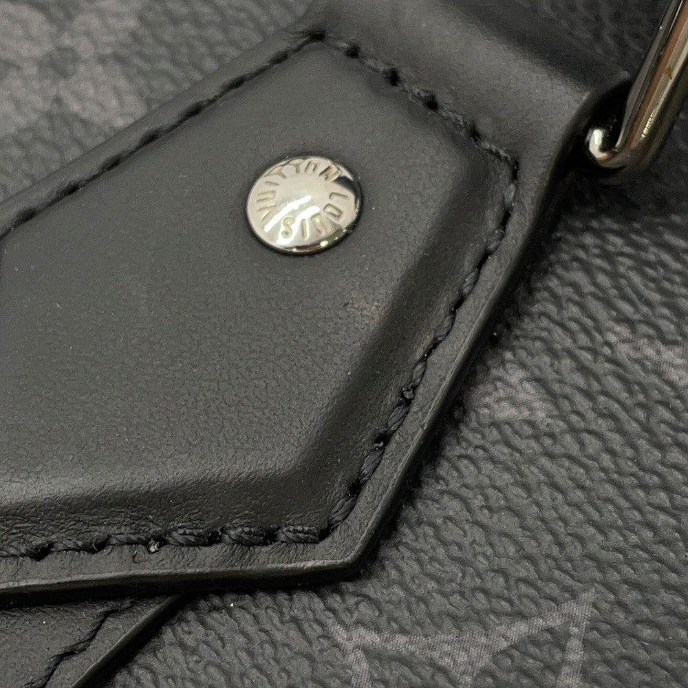 LOUIS VUITTON Sac Plat NoirM46098 Monogram Eclipse