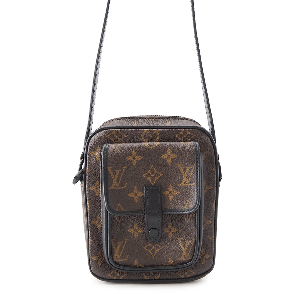 LOUIS VUITTON Christopher wearable wallet NoirM69404 Monogram Macassar Canvas