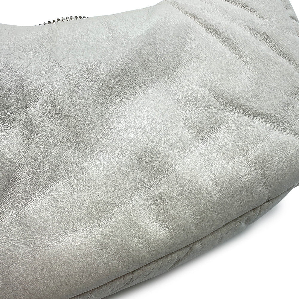 PRADA Nappa Handbag White1BA384 Leather