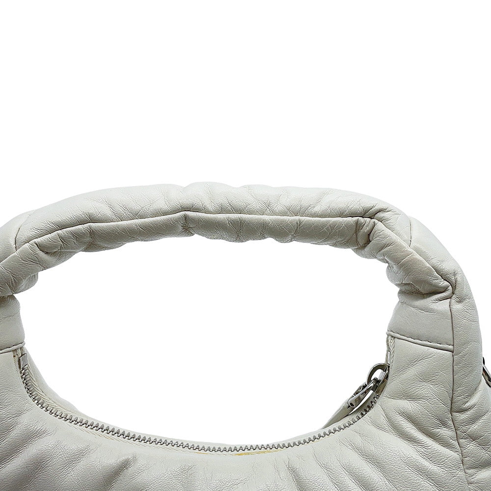 PRADA Nappa Handbag White1BA384 Leather