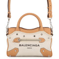 BALENCIAGA Belhara Brown/Natural419993 9260 Leather Canvas