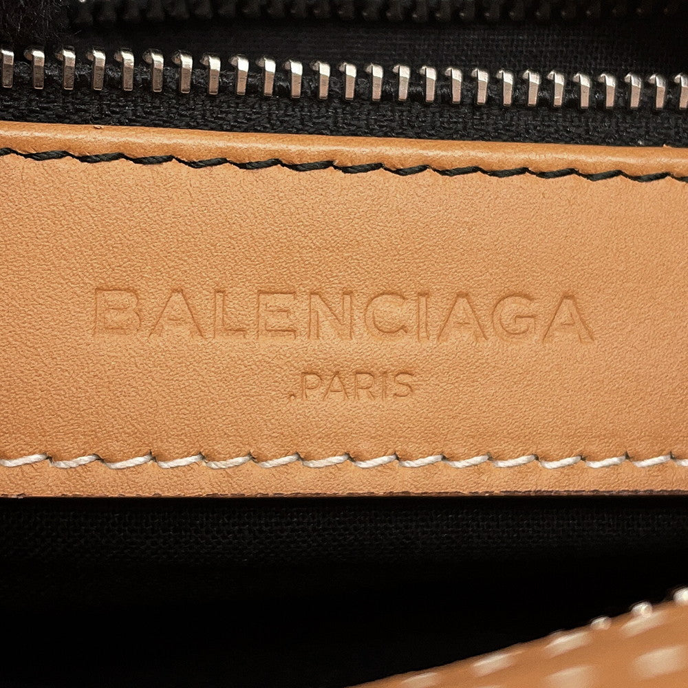 BALENCIAGA Belhara Brown/Natural419993 9260 Leather Canvas