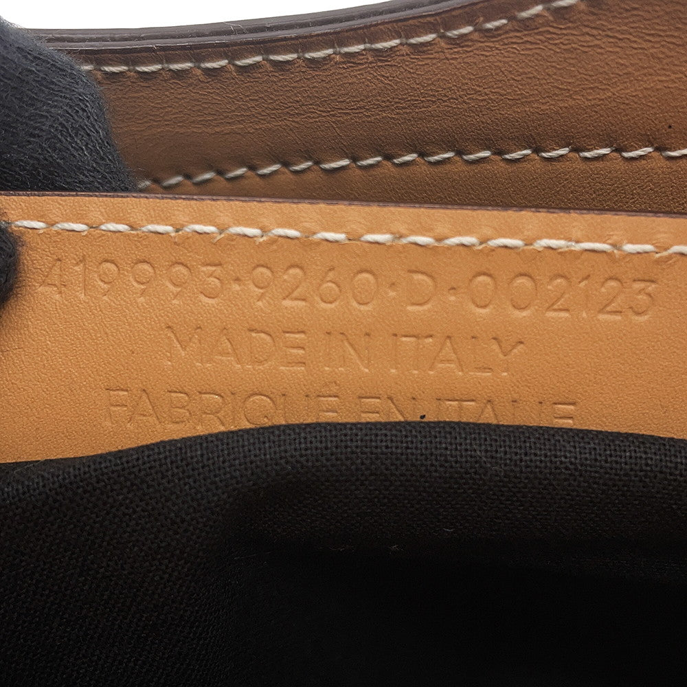 BALENCIAGA Belhara Brown/Natural419993 9260 Leather Canvas