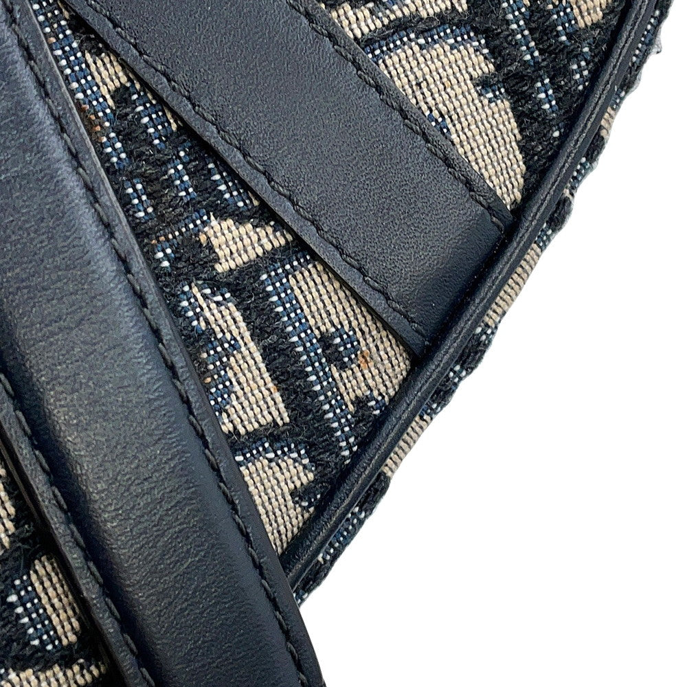 Dior Oblique Saddlebag Navy/BeigeM0447CTZQ_M928 Canvas Leather Size Mini