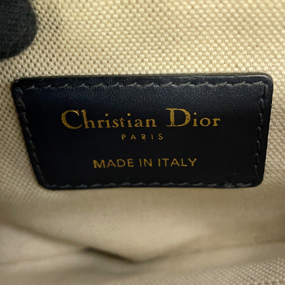 Dior Oblique Saddlebag Navy/BeigeM0447CTZQ_M928 Canvas Leather Size Mini