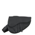 Dior Saddle Crossbody Bag Black Leather