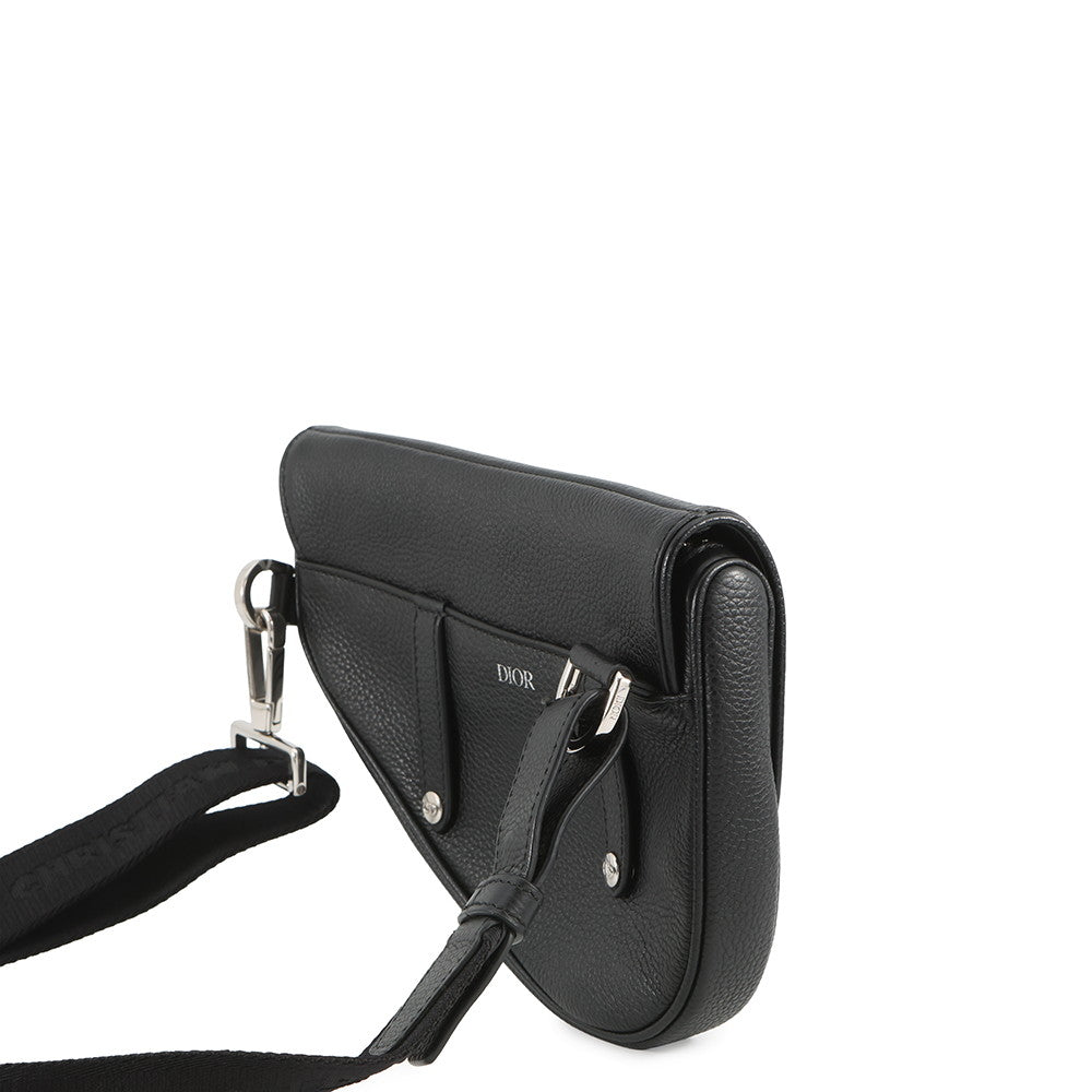 Dior Saddle Crossbody Bag Black Leather