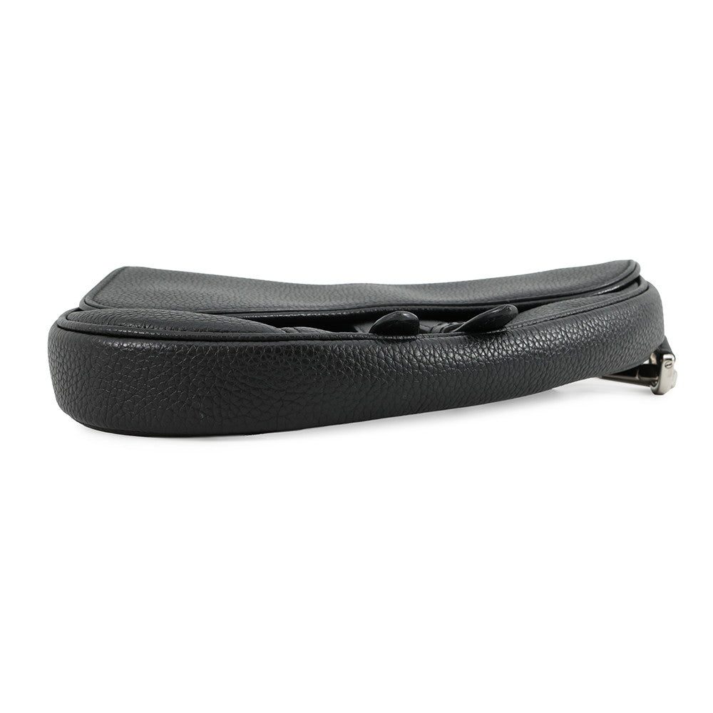 Dior Saddle Crossbody Bag Black Leather