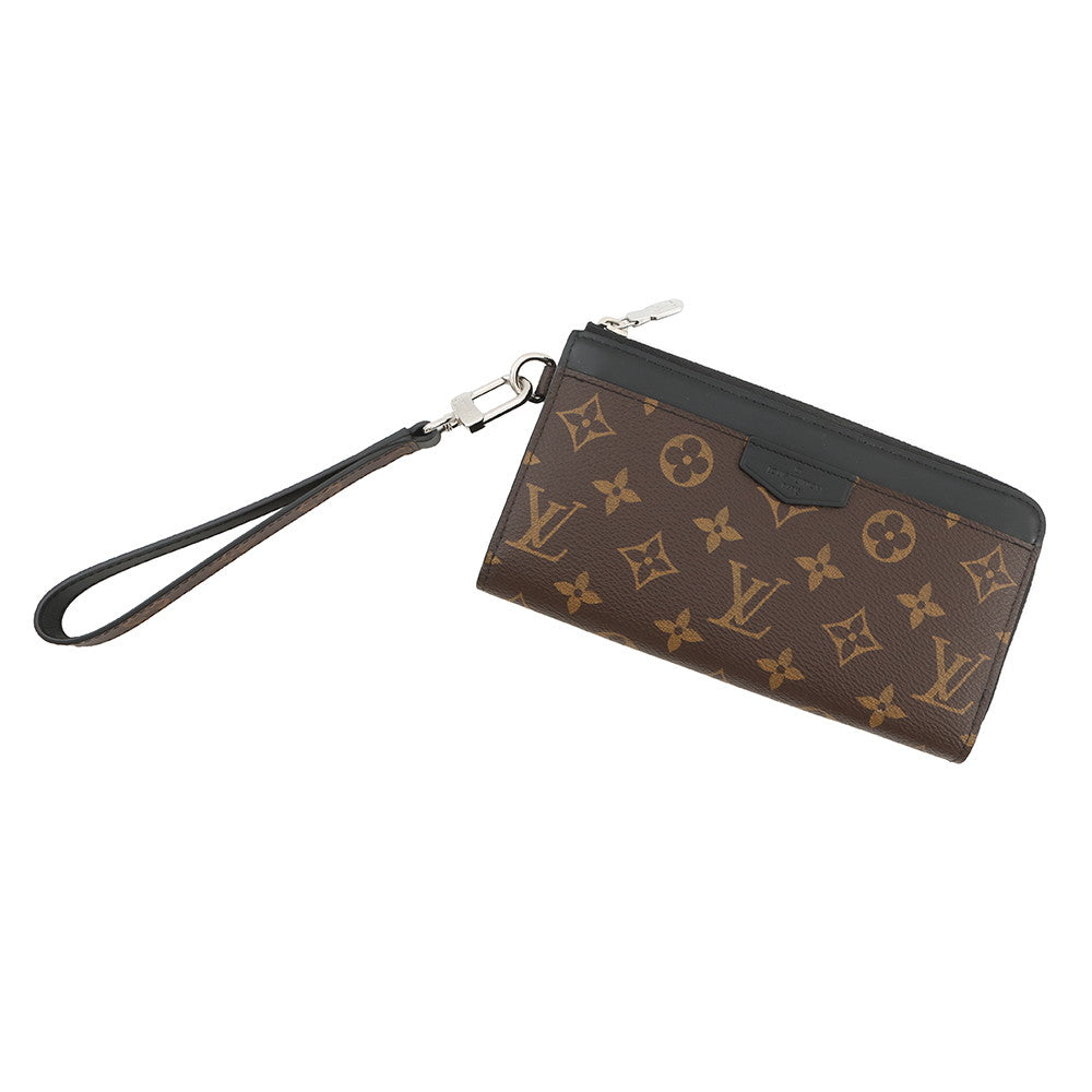 LOUIS VUITTON Zippy Dragonne NoirM69407 Monogram Macassar Canvas