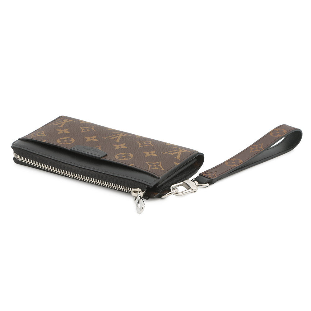 LOUIS VUITTON Zippy Dragonne NoirM69407 Monogram Macassar Canvas