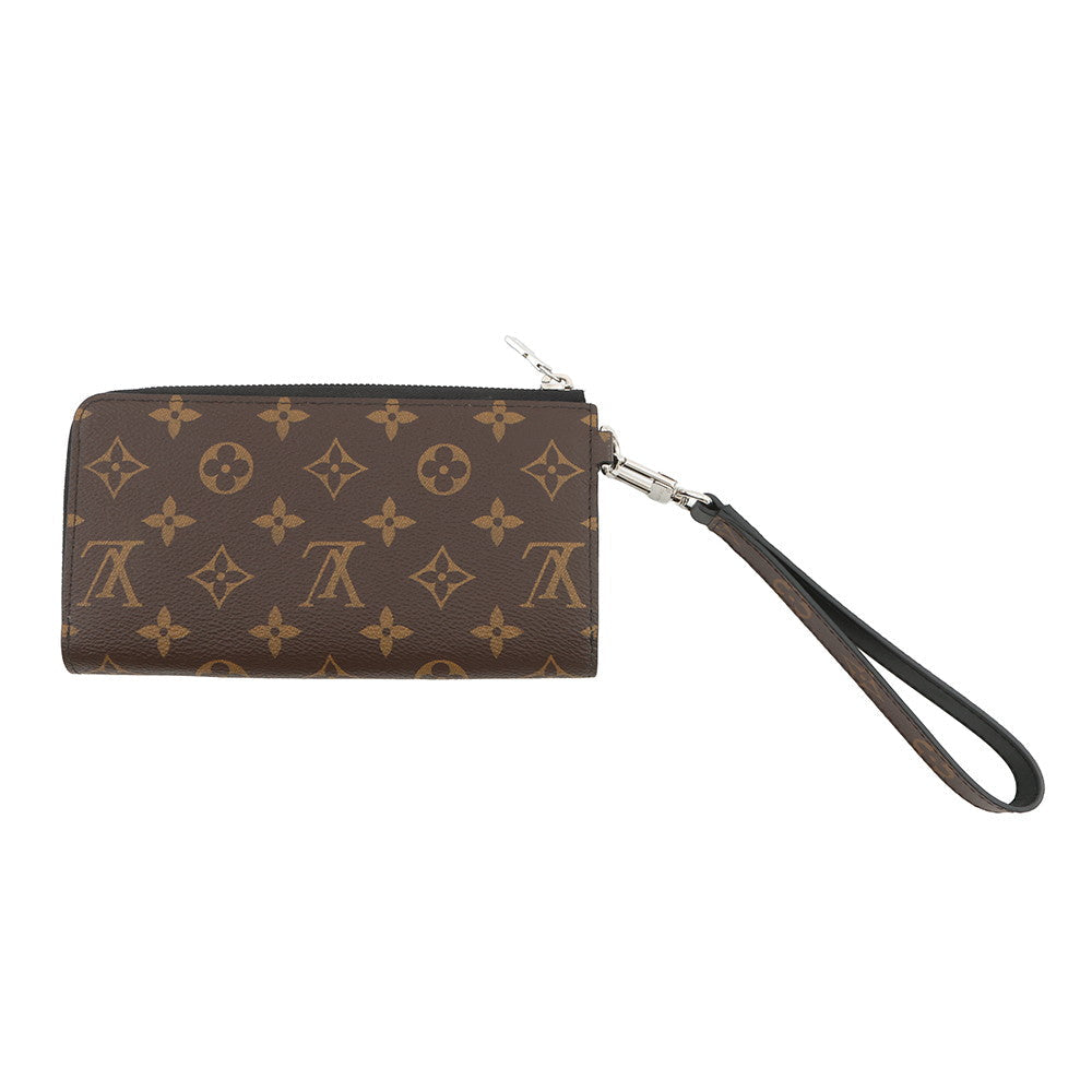 LOUIS VUITTON Zippy Dragonne NoirM69407 Monogram Macassar Canvas