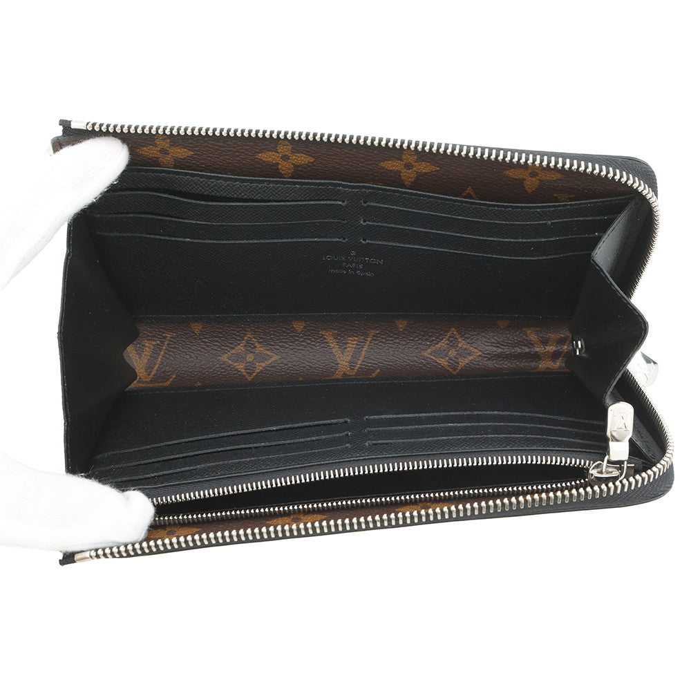 LOUIS VUITTON Zippy Dragonne NoirM69407 Monogram Macassar Canvas