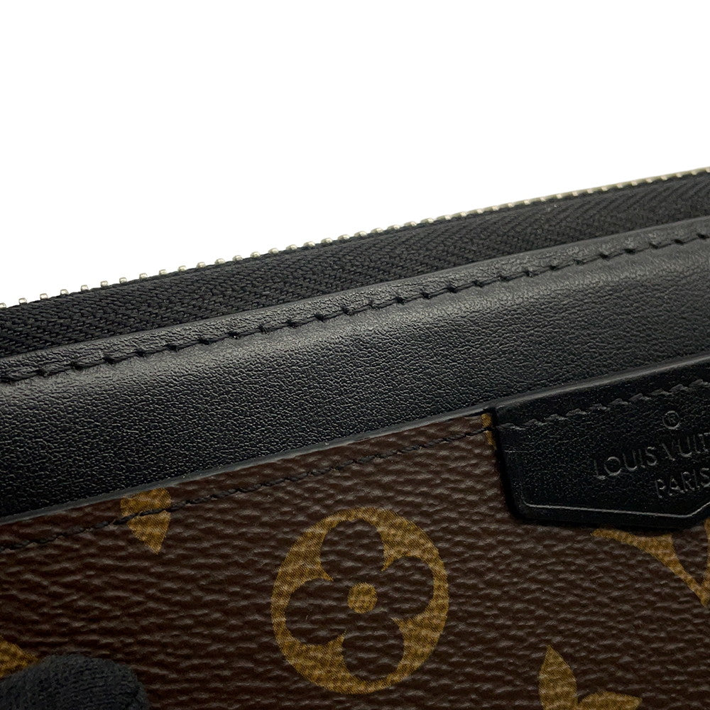 LOUIS VUITTON Zippy Dragonne NoirM69407 Monogram Macassar Canvas