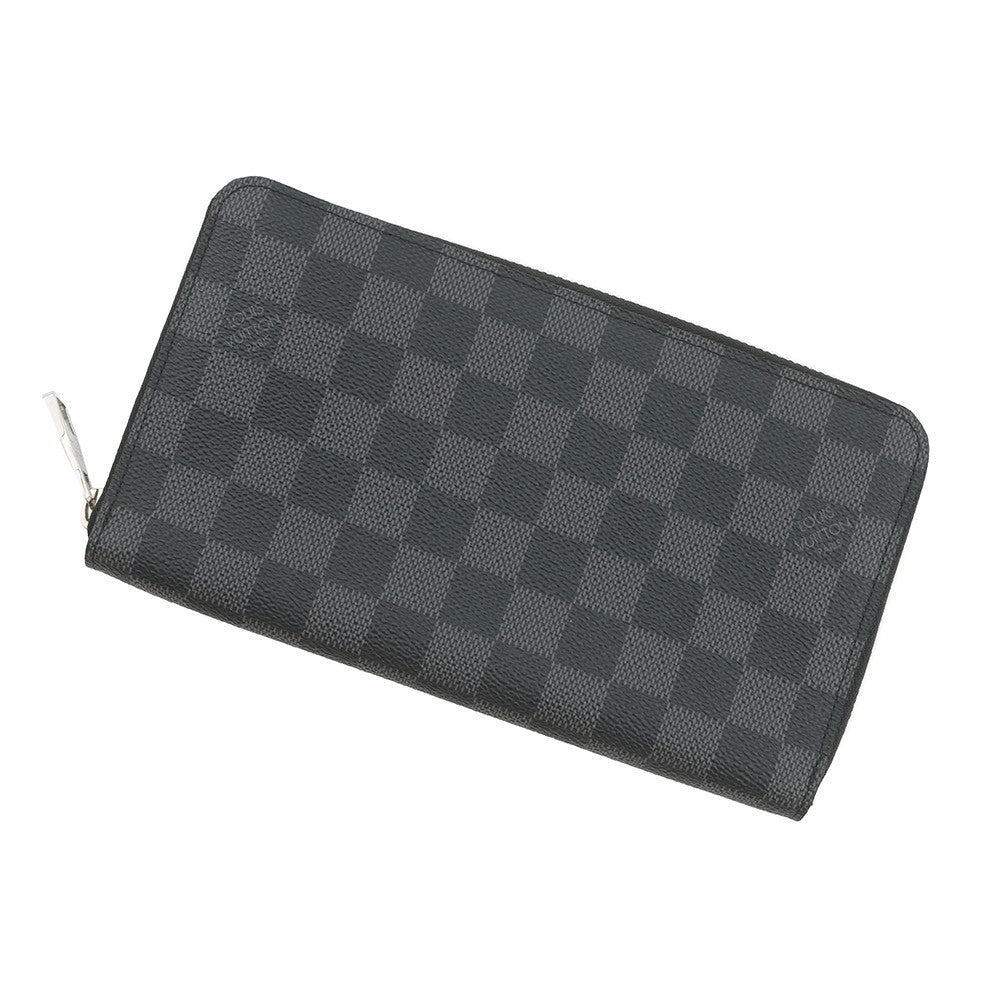LOUIS VUITTON Zippy Organizer NoirN63077 Damier Graphite