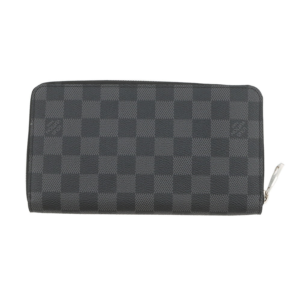 LOUIS VUITTON Zippy Organizer NoirN63077 Damier Graphite