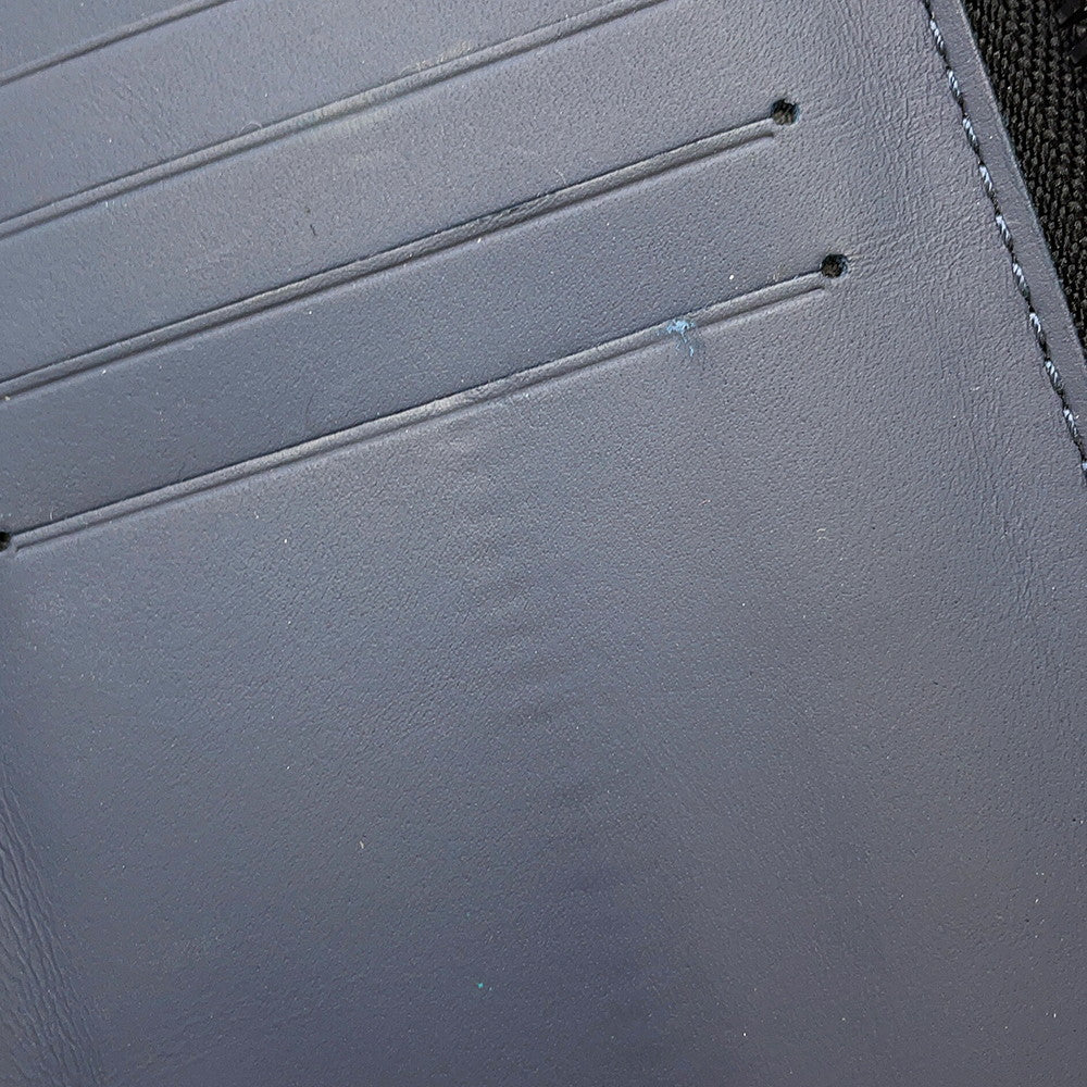 LOUIS VUITTON Zippy wallet Vertical NavyM80423 Monogram Shadow