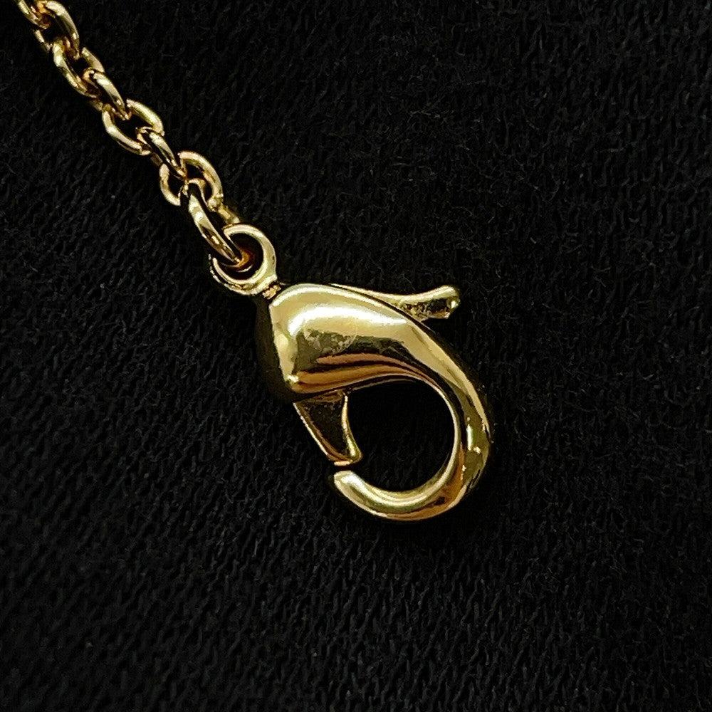 LOUIS VUITTON LV Flora Gram NecklaceM00981 Gold Plated Resin