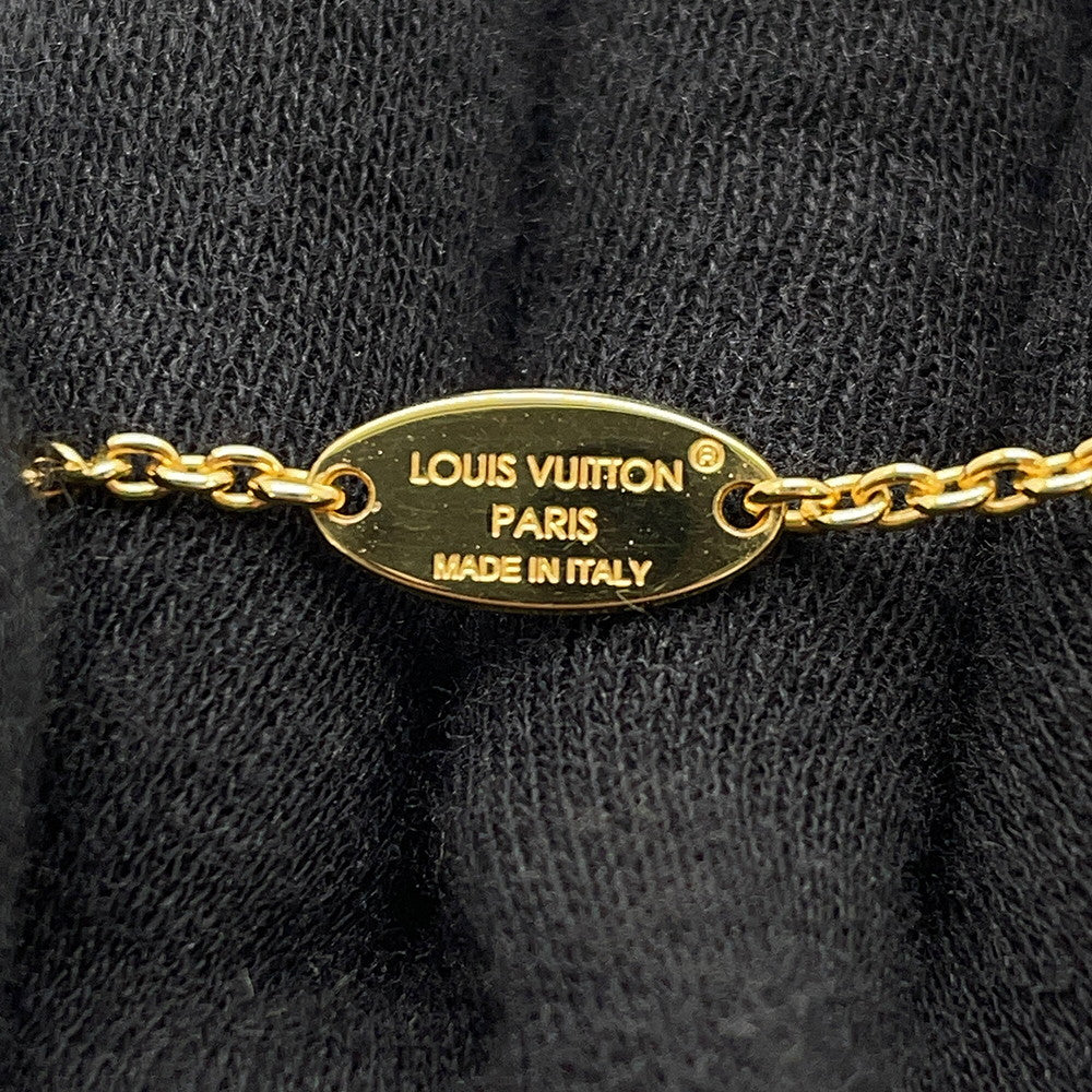 LOUIS VUITTON LV Flora Gram NecklaceM00981 Gold Plated Resin