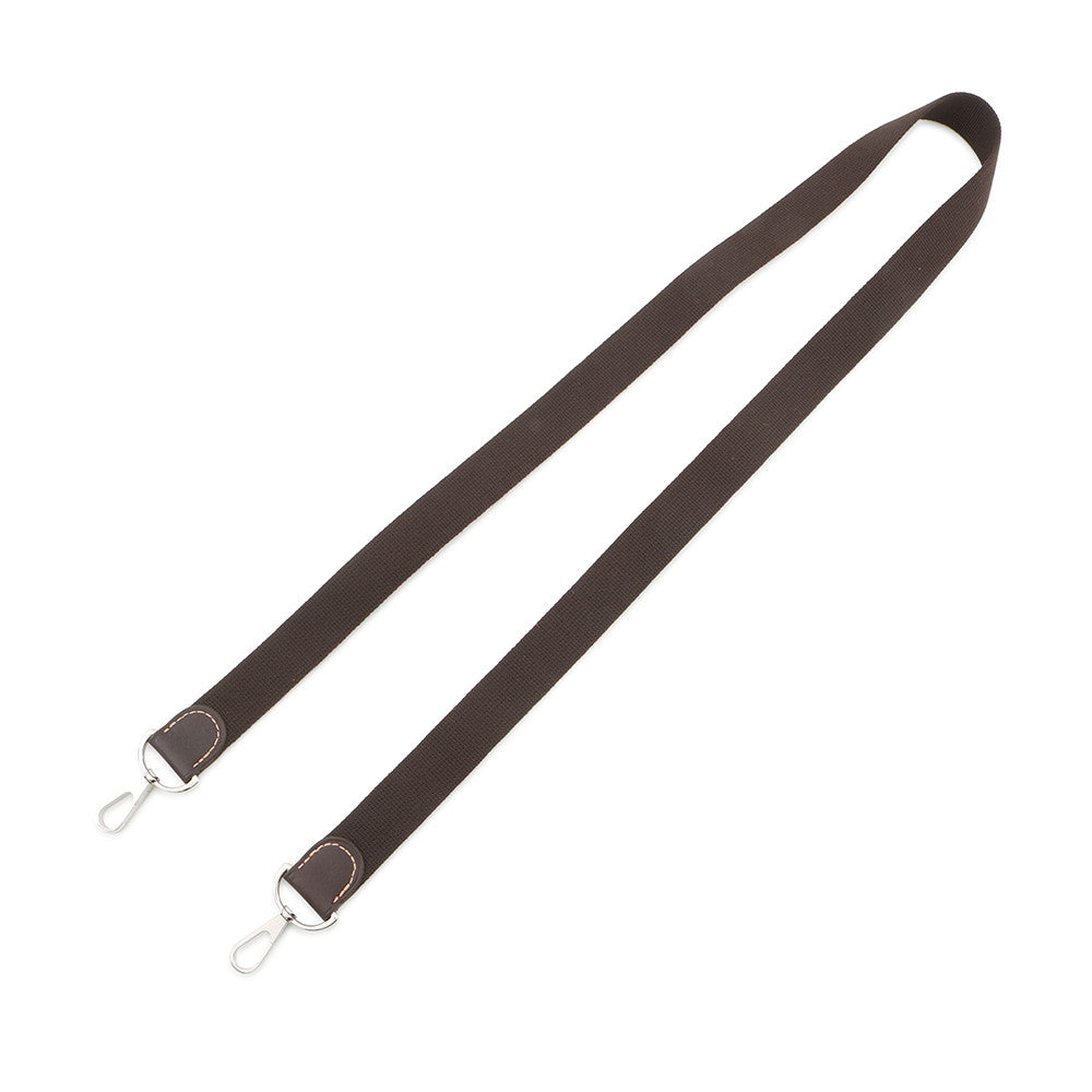 HERMES Garden Party Strap Marron Leather Canvas