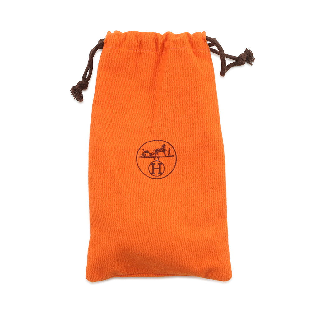 HERMES Garden Party Strap Marron Leather Canvas