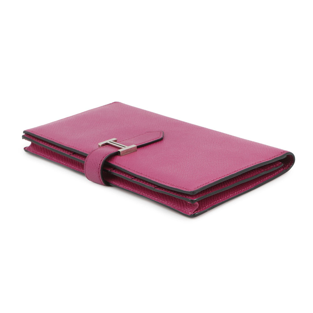HERMES Beansufla Rose Purple Epsom