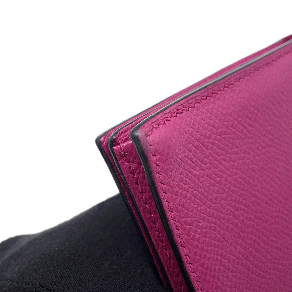 HERMES Beansufla Rose Purple Epsom
