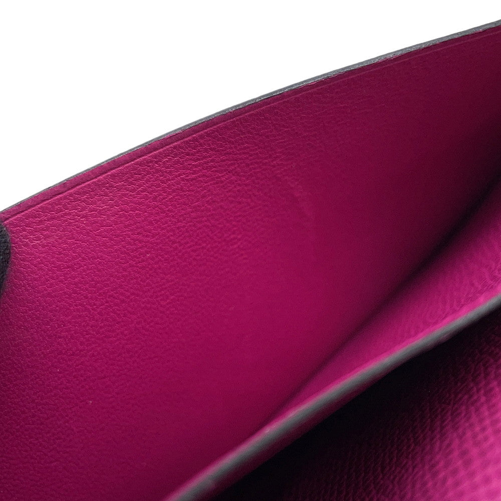 HERMES Beansufla Rose Purple Epsom