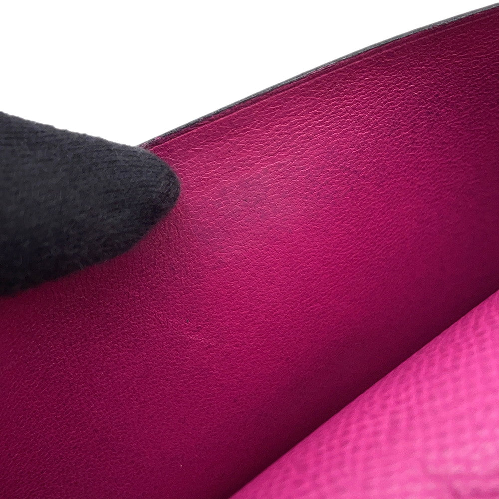 HERMES Beansufla Rose Purple Epsom